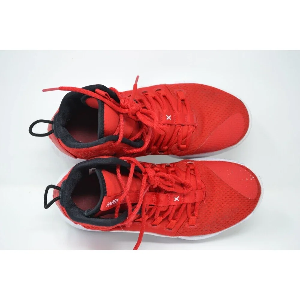 Nike Hyperdunk X‎ AR0467-600 Men's 6 Basketball Shoes Red White Mid Top Sneakers